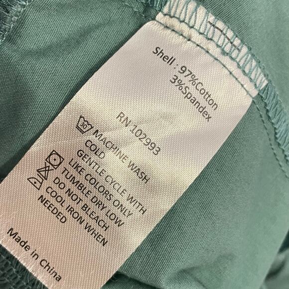 Peter Som Collective Women’s Green Puff Sleeve Dress With Pockets Sz 2 - Picture 7 of 7